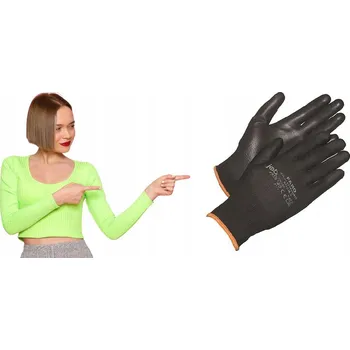 Pracovní rukavice Montérské rukavice JOBSAFE Faro černé, velikost 10