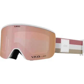 Sjezdové lyžování GIRO Ella White LX Stripe Vivid Rose Gold/Vivid Infrared (2skla) 24/25