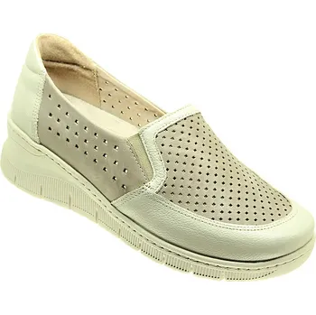 Dámská zdravotní obuv Dámské mokasíny De-plus DE-AX-1939, béžové 39