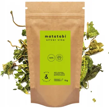 Pamlsek pro kočku Japonská šanta kočičí (Matatabi, Silver vine) – kočky ji milují! 15g VELKÉ BALENÍ!!