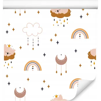 Fototapeta Tapeta do dětského pokoje KOALY Medvídci Obláčky Hvězdy Duhy