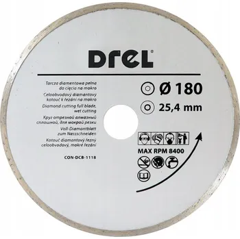 Řezný kotouč Diamantový kotouč Drel CON-DCB-1118 180 x 25,4 mm
