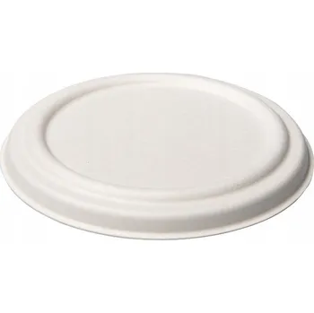 Jednorázové nádobí Víko k nádobě/misce na polévku z cukrové třtiny 500 ml, 50 Ks