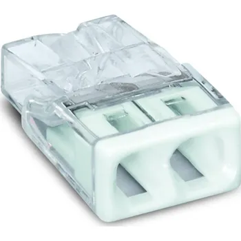 Elektrický konektor Rychlospojka Svorkovnice 2-cestná Kostka EU-202 0,5-2,5 mm2, 1 ks