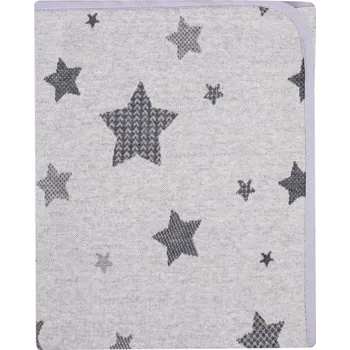 Dětská deka Dětská deka Duet Baby 90 x 80 cm béžová s hvězdičkami