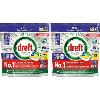 Přípravek do myčky Dreft Platinum Regular All in One kapsle do myčky 150 ks (2x75)