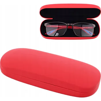 Pouzdro na brýle Červené POUZDRO NA BRÝLE korekční sluneční Futrál Obal