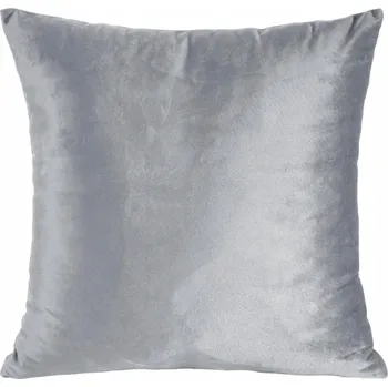 Povlak na dekorativní polštářek Povlak na polštář 40x40 Velur MELANIE stříbrný Eurofirany Dekorační