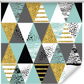 Fototapeta Dekorativní tapeta Geometrické tvary PASTELOVÉ BARVY