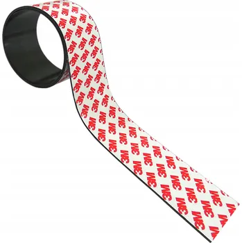 Lepicí páska Magnetická páska samolepicí 100 cm | 10 mm | 1,5 mm černá s lepidlem