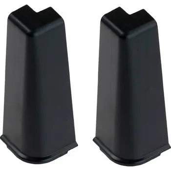 Podlahová lišta Vnější roh pro černou lištu CEZAR HI-LINE 2ks černý