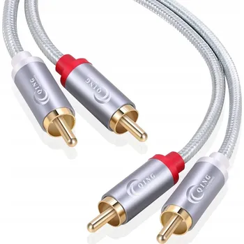 Audio kabel UMA Silver - 3m kabel. 2x RCA (cinch) - 2x RCA (cinch) 3 m