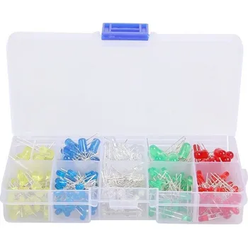 Bezpečnostní kamera Sada 300szt LED diod 3 mm a 5 mm matné + organizér