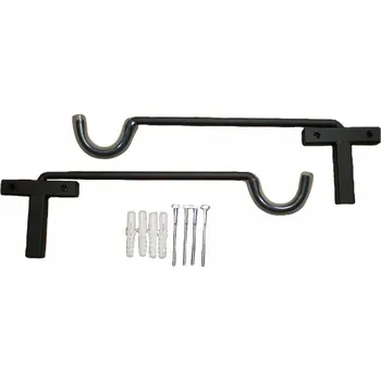 Věšák Nástěnný držák na kolo Obramet 30 kg černý