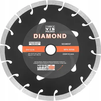 Řezný kotouč DIAMANTOVÝ KOTOUČ SEGMENT BETONU KOSTKY 230x22 mm
