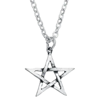 Náhrdelník Náhrdelník Gotika z Alchemy Gothic - pentagram - stríbrná