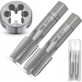 Závitořezný nástroj Závitníky M30 ruční 2ks M30x3.5 + Závitové očko