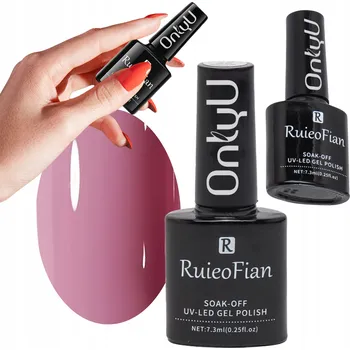 Přípravek na nehty SLIVOVĚ RŮŽOVÝ HYBRIDNÍ LAK S LESKEM UV LAK OnlyU/L049