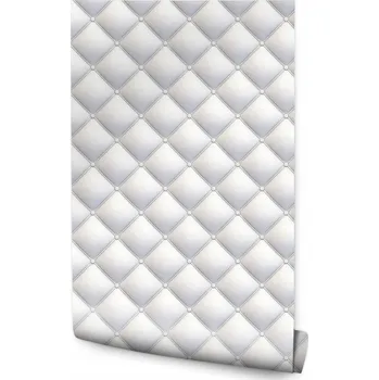 Tapeta Tapeta na zeď do ložnice prošívaný vzor