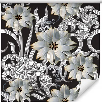 Tapeta Optická tapeta, 3D efekt, květiny, do ložnice