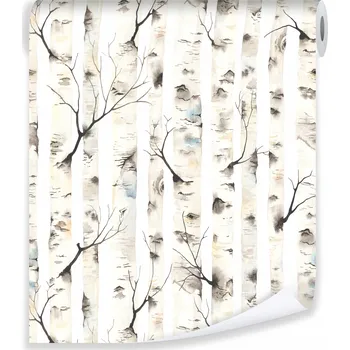 Fototapeta Tapeta Břízy Stromy Vliesová Role Ložnice
