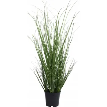 umělá květina Umělá TRÁVA rostlina ZELENÁ okrasná v květináči dekorativní 68 cm