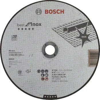 Řezný kotouč Bosch Příslušenství 2608603508 2608603508 Řezací kotouč rovný 230 mm 22.23 mm 1 ks