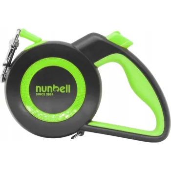 Vodítko pro psa VODÍTKO PRO PSA S REFLEXNÍM PRVKEM, PÁSKOVÉ, 3 METRY, ČERNO-ZELENÉ