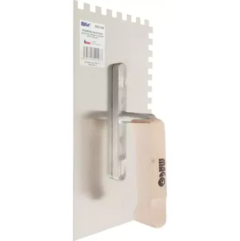 Zednické hladítko Hladítko nerezové Magg 080108 - 270x130mm, zub 8mm, dřevěná rukojeť, 0.321kg