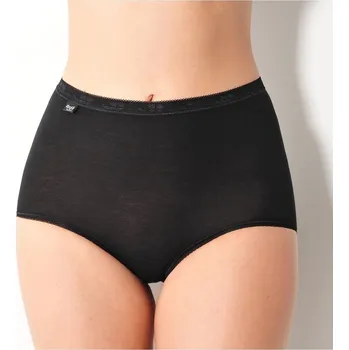 Kalhotky Maxi kalhotky Sloggi Basic+, sada 3+1 zdarma černá 52