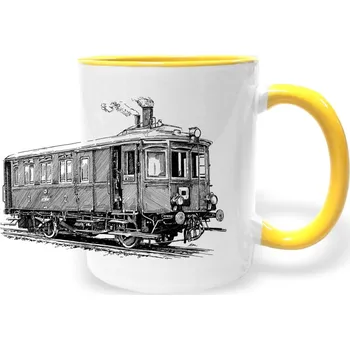 Hrnek - Parní vůz M 124 Barva: Žlutá