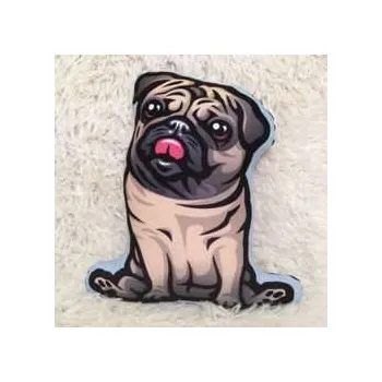 Polštář Mops Polštář Béžový Pejsek Mazlíček Mini