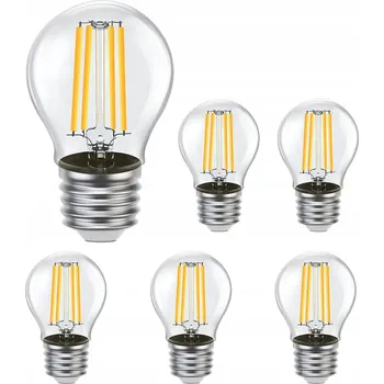Žárovka LED žárovka E27, teplá bílá, 4W = 35W, 400lm, 6 Ks