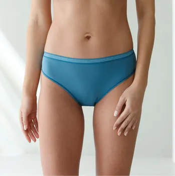 Kalhotky Sada 3 kalhotek midi z pružné bavlny oranžová+modrá+tyrkysová 34/36