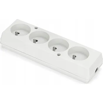 Elektrická zásuvka Zásuvka, Prodlužovací kabel rozbočka Montis bílý