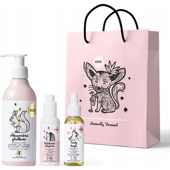 Intimní hygienický prostředek YOPE Sada pro intimní hygienu | olej | sérum | mycí gel | taška