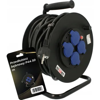 Napájecí kabel Prodlužovací Kabel 50 m, 4 ks , černý