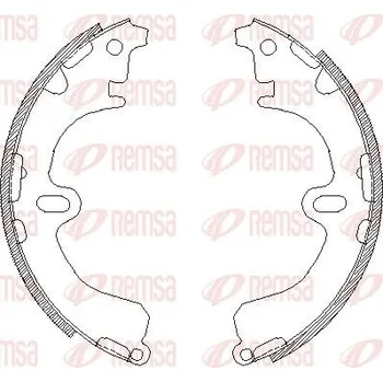 Brzdová čelist Brzdové pakny REMSA 4380.00