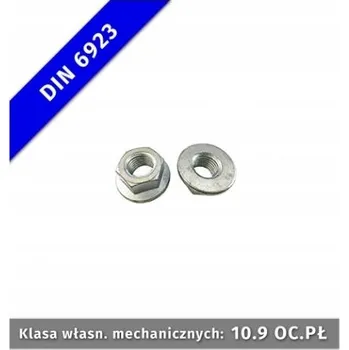 Matice Matice s přírubou M12-10, pozinkovaná, DIN 6923 - 10 ks