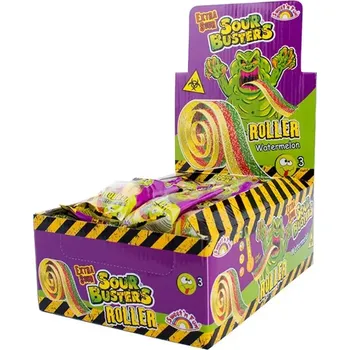 Bonbon Sour Busters Roller Watermelon kyselý pásek 40 ks