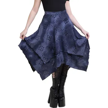 Dámská sukně sukně dámská KILLSTAR x CORPSE BRIDE - Hauntly Maiden - Black/Blue - XS