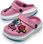 Fashion Dívčí růžové gumové nazouváky 01 Barva: Růžová, Velikost: 32