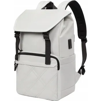 Městský batoh Dámský Batoh na notebook Tigernu T-B9381 15,6" s USB, šedý, vodotěsný