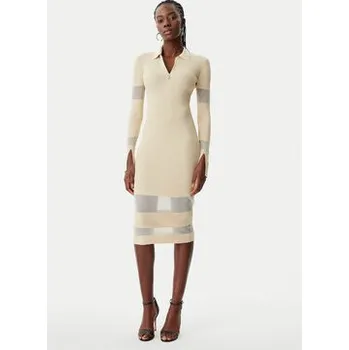 Dámské šaty Patrizia Pepe Úpletové šaty 8A1420/K078-B814 Béžová Slim Fit III