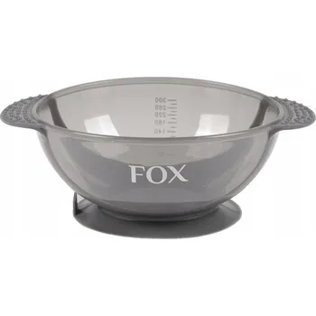 FOX Silikonová miska s přísavkou EARTH COLORS STONE Šedá 300 ml