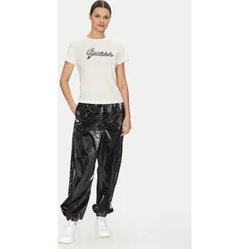 Dámské tričko Guess T-Shirt V5GI02 K9RM1 Écru Slim Fit XS