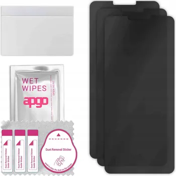 Pouzdro na mobilní telefon 3x Hybridní Sklo s Filtrem Soukromí pro LG G7 Fit, PRIVACY