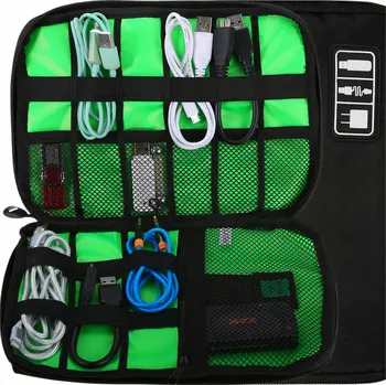 Pouzdro pouzdro ogranizer kabely karty disky adaptéry