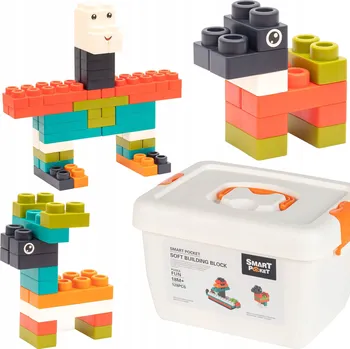 ostatní stavebnice Sada kostek Stavebnice Měkké Velké 128 dílků