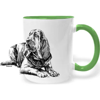 Hrnek - Bladhaund Barva: Zelená